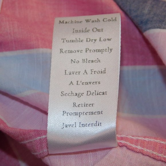 Frank & Eileen - Eileen Relaxed Button Up Shirt Woven In Italy Size Medium - Picture 13 of 14